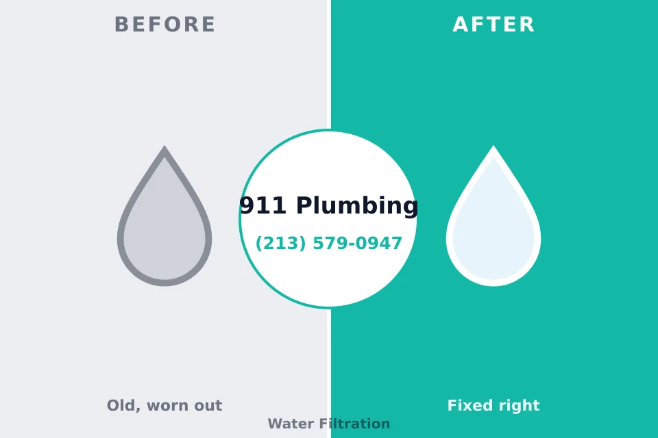 Before and after: plumbing repair Navarre Beach, FL